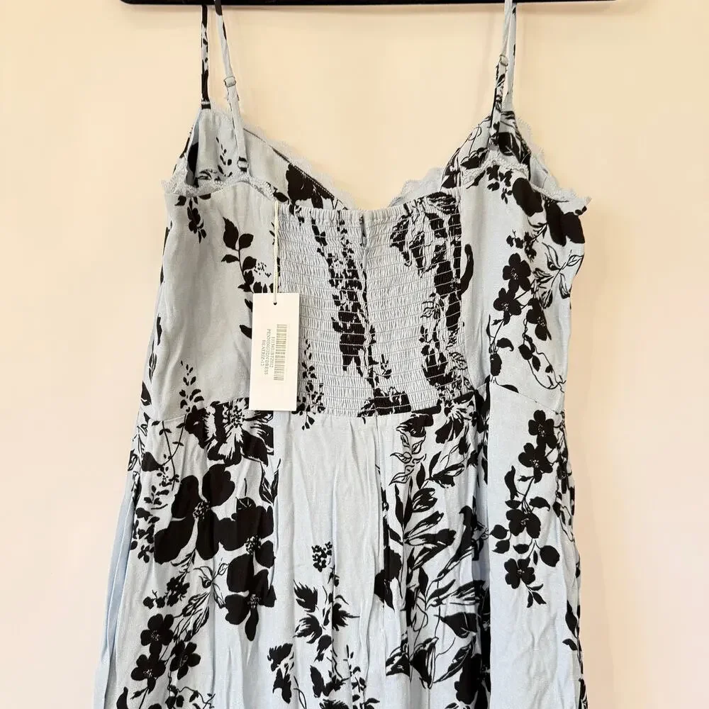Reformation Womens Pennington Floral Print Dress Beatriz Size 12 NWT - Picture 9 of 11